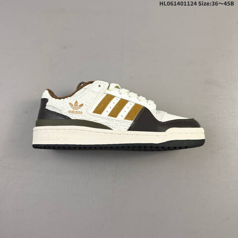 Adidas Forum Low Off White Dark Brown Cream EU 36-45 Skate Shoe - Unisex (BS-65483)