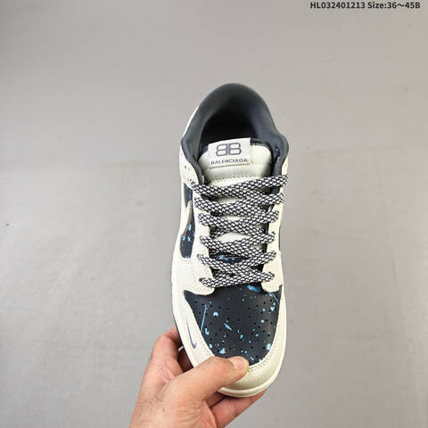 Nike SB Dunk Low Retro DIY Beige Black White EU 36-45 Skate Shoe - Unisex (BS-62725)