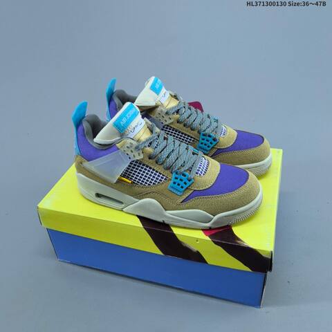 Nike Air Jordan 4 Retro AIR JORDAN AQ9129 501 ID HL371300130 Size 36 47B Lifestyle - Women's (BS-66762)