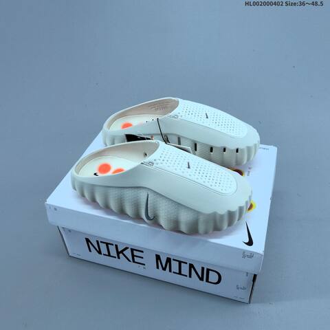 Nike Swoosh Lo Light Beige Silver Orange EU 36-48 5 Slides - Unisex (BS-60984)