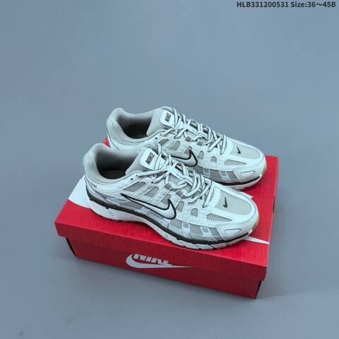 Nike P-6000 White Light Blue Light Yellow Peach EU 36-45 Running Shoe - Unisex (BS-60053)