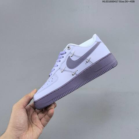 Nike Air Force 1 Light Purple Dark Purple Silver White EU 36-45 Sneaker - Unisex (BS-60689)