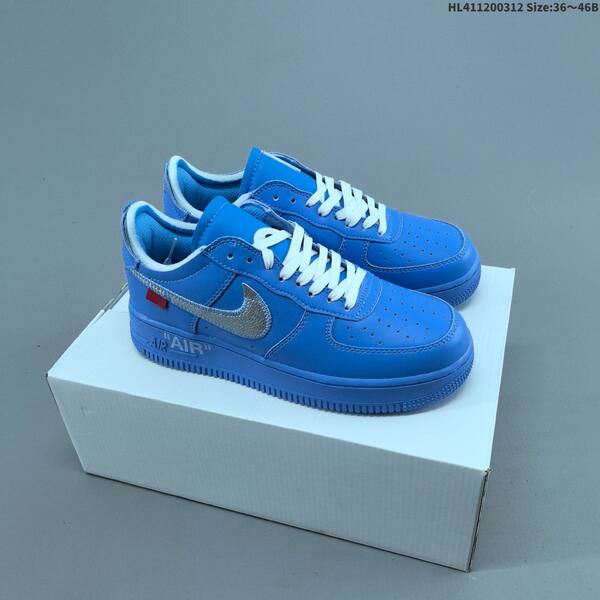 Nike Air Force 1 Low Off White black silver white orange blue red EU 36-46 sneaker