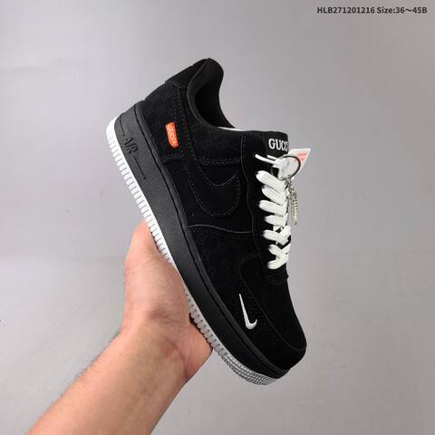 Nike Air Force 1 07 White Black Grey Dark Green EU 36 45 Skate Shoe EU 36-45 - Unisex (BS-62650)