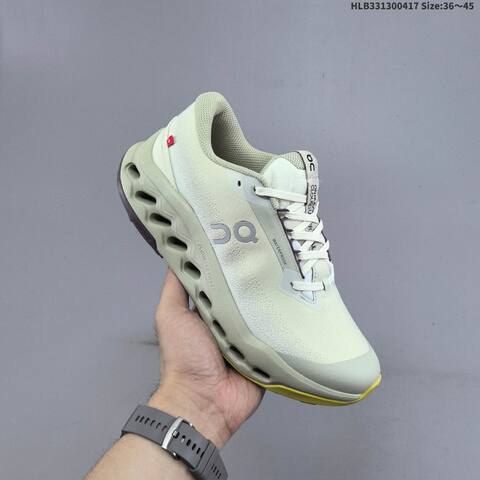 On Cloudsurfer Trail 2 WP Cream Pale Sage Yellow EU 36-45 Trail Shoe Trail Running Sneakers - Unisex (BS-69600)