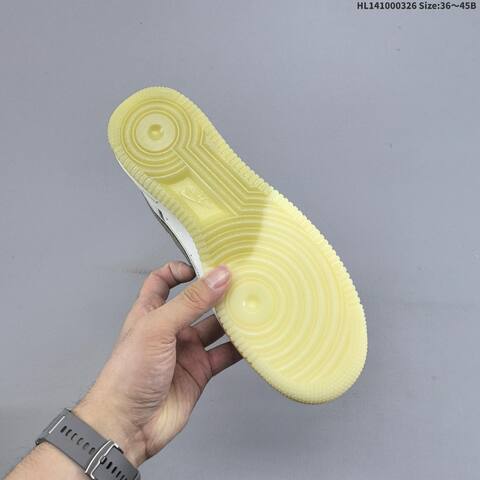 Nike Air Force 1 Low Off White Olive Green Silver Pale Yellow EU 36-45 Sneaker - Unisex (BS-61127)