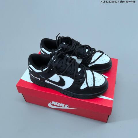 Nike SB Dunk Low Retro DIY Kinetic Black White EU 40-46 Skate Shoe - Men's (BS-60085)