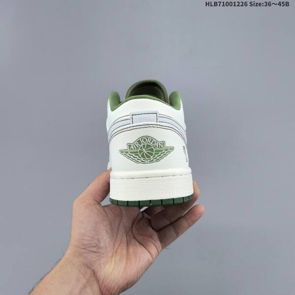 Nike Air Jordan 1 Low white/olive green EU 36~45 casual