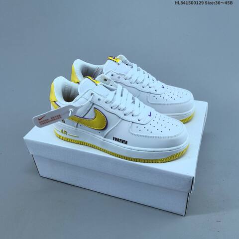 Nike Air Force 1 07 FZ1151-100 White Black Red Yellow EU 36-45 Sneaker - Unisex (BS-61678)