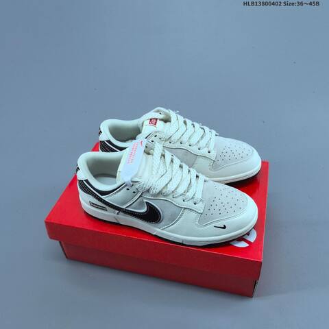 Nike Dunk Low Off White Brown Grey Red EU 36-45 Skate Shoe - Unisex (BS-60979)