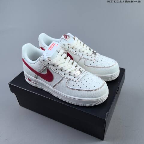 Nike Air Force 1 07 Black White Beige EU 36-45 Sneaker - Unisex (BS-62615)