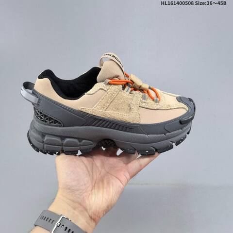 Nike Zoom Vomero Roam Khaki Dark Grey Orange Black EU 36-45 Trail Shoe - Unisex (BS-60436)