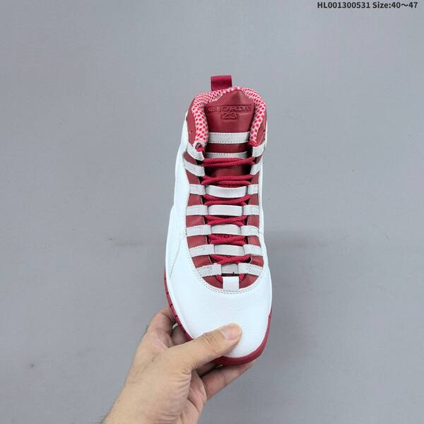 Jordan Air Jordan 10 Retro White/Red Steel 40~47 basketball