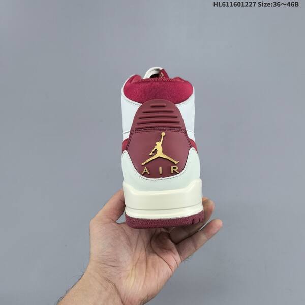 Jordan Air Jordan Legacy 312 white / burgundy / cream / gold 36~46B basketball