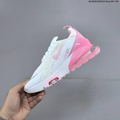 Nike Air Max 270 Premium White Blue Pink EU 36 45 Running Shoe EU 36-45 - Unisex (BS-60314)