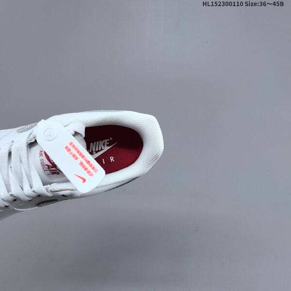 Nike Air Force 1 Low 07 white silver red EU 36-45 sneaker