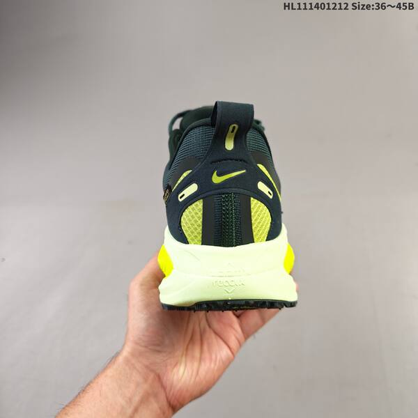Nike Vomero 18 GTX ReactX Air Zoom dark green neon yellow light green EU 36-45 running shoe