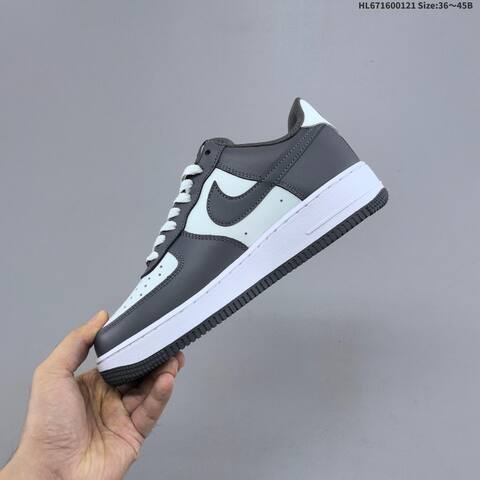Nike Air Force 1 Low Dark Grey White Black EU 36-45 Sneaker - Unisex (BS-61840)