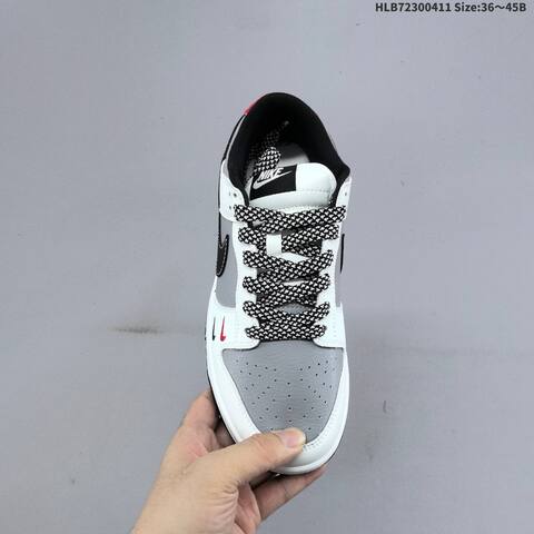 Nike Dunk SB Low White Grey Black Red EU 36-45 Skate Shoe - Unisex (BS-60820)