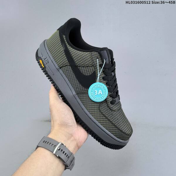 Nike Air Force 1 07 black grey yellow EU 36-45 sneaker
