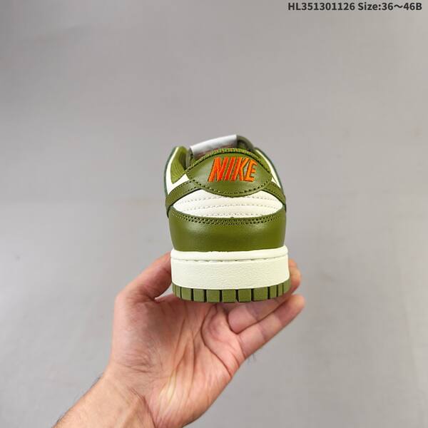 Nike Dunk Low sail olive green orange EU 36-46 skate shoe