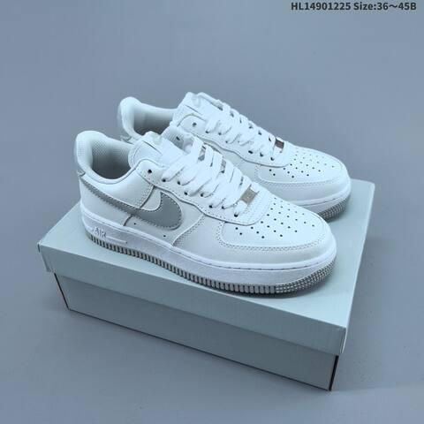 Nike Air Force 1 07 White Black Grey EU 36 45 Sneaker EU 36-45 - Unisex (BS-62457)