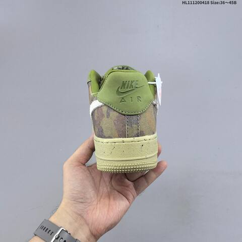 Nike Air Force 1 07 Olive Green Brown Beige EU 36-45 Sneaker - Unisex (BS-60658)