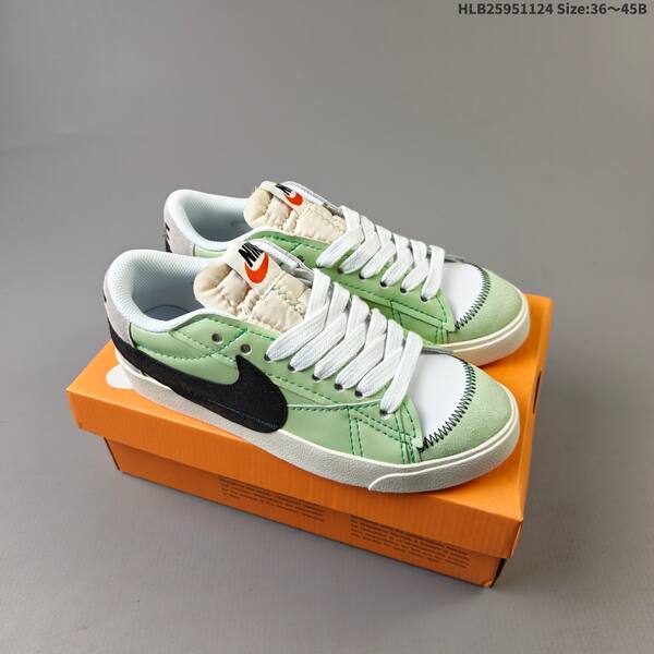 Nike Blazer Low 77 JUMBO white green sail gray EU 36-45 skate shoe