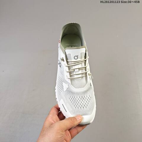 On Cloud 6 Coast White Grey EU 36-45 Running Shoe Running Sneakers - Unisex (BS-69785)