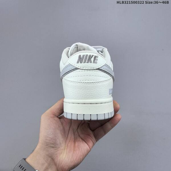 Nike SB Dunk Low Supreme off white light grey EU 36-46 skate shoe