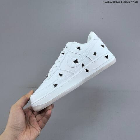 Nike Air Force 1 07 Black White Gold EU 36-45 Sneaker - Unisex (BS-61103)