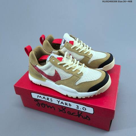 Nike Craft Mars Yard 2 0 Tom Sachs Beige White Red Black EU 36-46 Sneaker - Unisex (BS-61468)