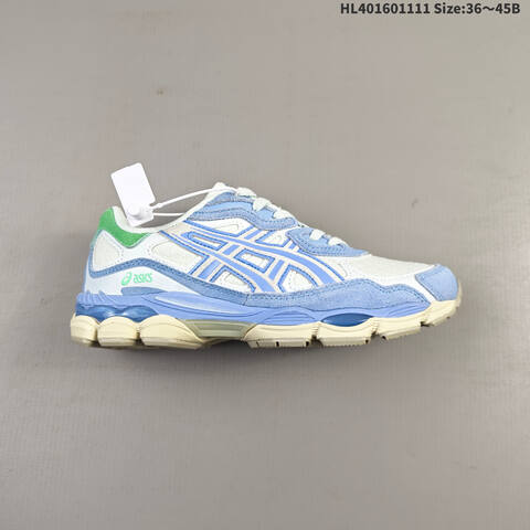 ASICS GEL-NYC Cream Blue Green Off White EU 36-45 Running Shoe Running Sneakers - Unisex (BS-69314)