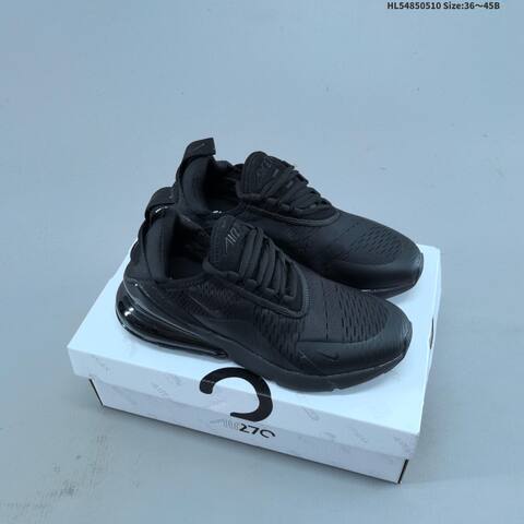 Nike Air Max 270 Black White Teal EU 36-45 Running Shoe - Unisex (BS-60430)