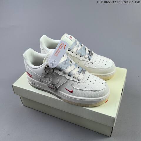 Nike Air Force 1 07 LV8 White Olive Green EU 36-45 Sneaker - Unisex (BS-62624)