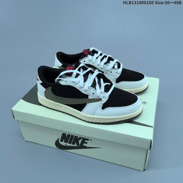 Jordan Air Jordan 1 Low x Travis Scott Black/white/olive/blue mixed colorways EU 36-46 casual