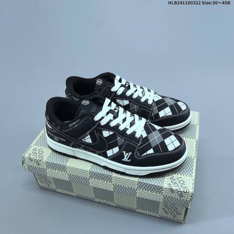Nike Dunk SB Low Black White Gray EU 36-45 Skate Shoe - Unisex (BS-61185)