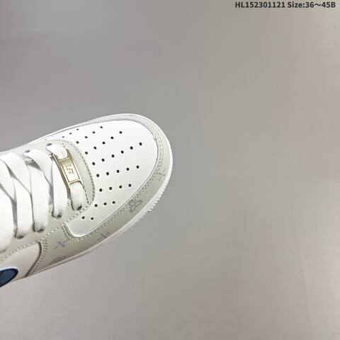 Nike Air Force 1 Low 07 White Light Grey Blue EU 36-45 Sneaker - Unisex (BS-63354)
