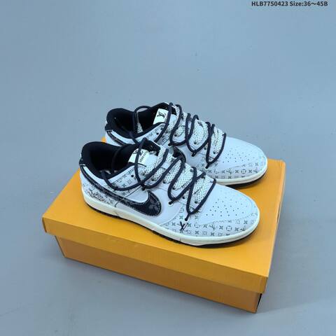Nike Dunk SB Low Light Grey White Dark Grey Navy EU 36-45 Skate Shoe - Unisex (BS-60579)