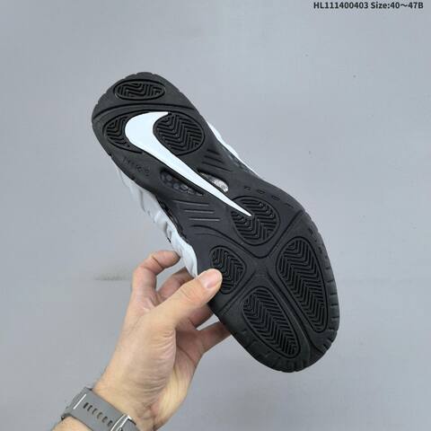 Nike Air Foamposite Pro White Black EU 40-47 Basketball Shoe - Men's (BS-60952)