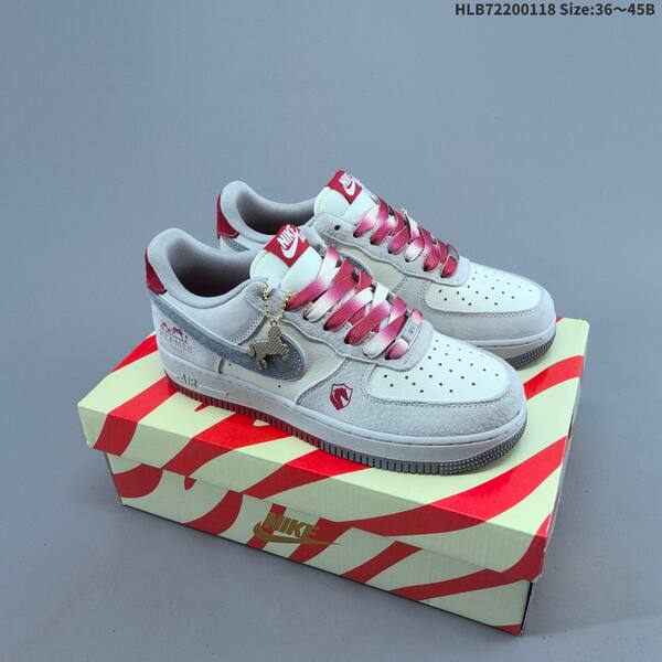 Nike Air Force 1 07 LV8 black white red EU 36-45 sneaker