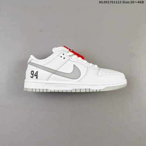 Nike Supreme x Nike SB Dunk Low Pro white red silver EU 36-46 skate