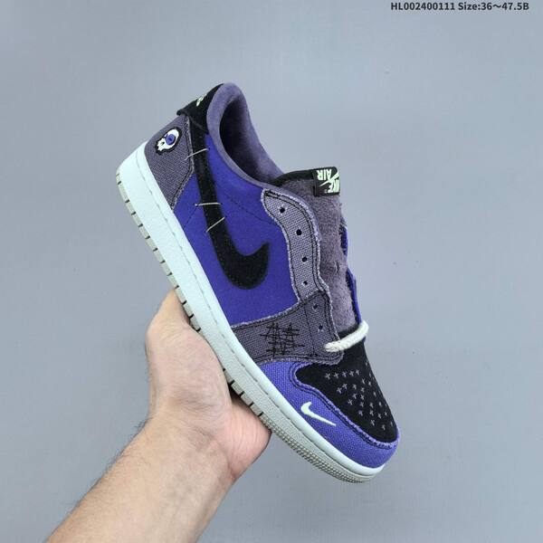Jordan Air Jordan 1 Low OG Zion Williamson Regency Purple/Dark Raisin/Black 36-47.5 basketball