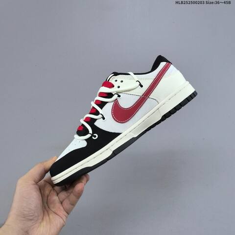 Nike Dunk SB Low White Black Red Off White EU 36-45 Skate Shoe - Unisex (BS-61558)