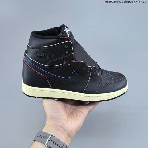 Jordan Air Jordan 1 High OG black muslin with multicolor accents 35 5 47 5 casual