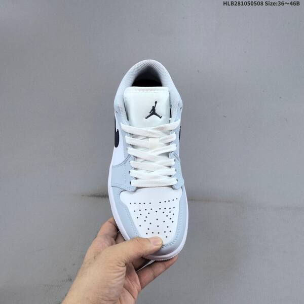 Jordan Air Jordan 1 Low white/light blue/black 36~46B casual