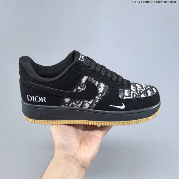 Nike Air Force 1 07 Low black off white dark gray red EU 36 45 sneaker EU 36-45
