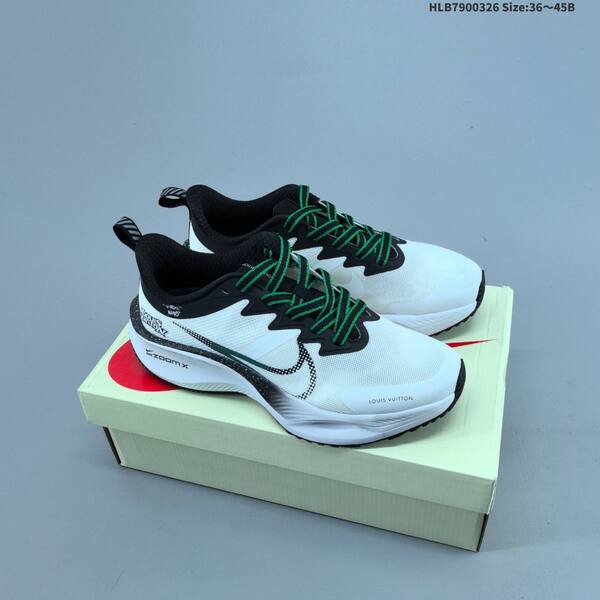 Nike ZoomX white black green red EU 36-45 running shoe