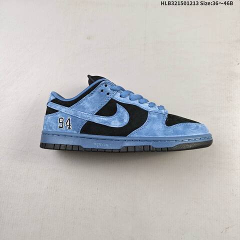 Nike SB Dunk Low Pro Black Blue EU 36-46 Skate Shoe - Unisex (BS-62721)