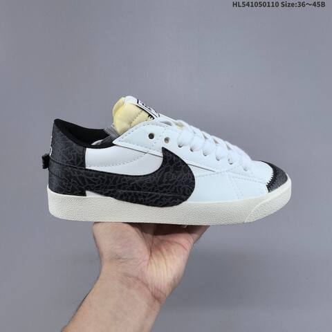 Nike Blazer Low 77 Jumbo White Red Cream EU 36-45 Skate Shoe - Unisex (BS-62094)